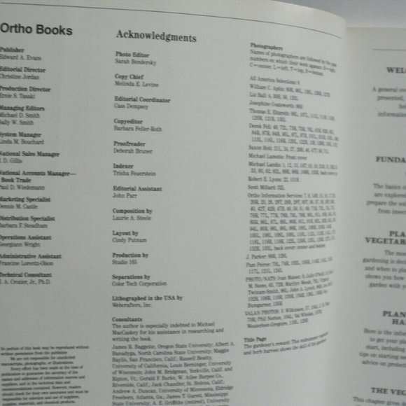 Ortho All About Vegetables 1990 Paperback 144 Page - Picture 3 of 5